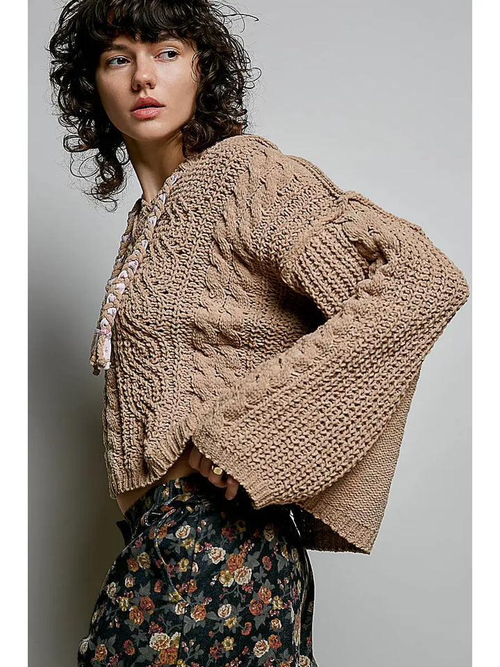 Barefoot in Bordeaux Sweater