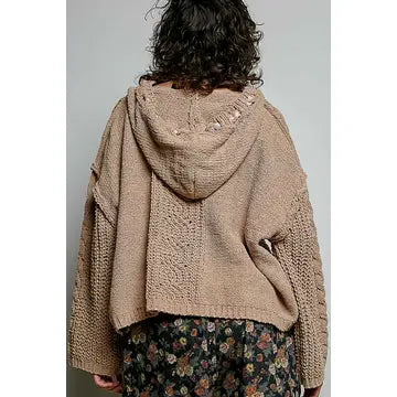 Barefoot in Bordeaux Sweater