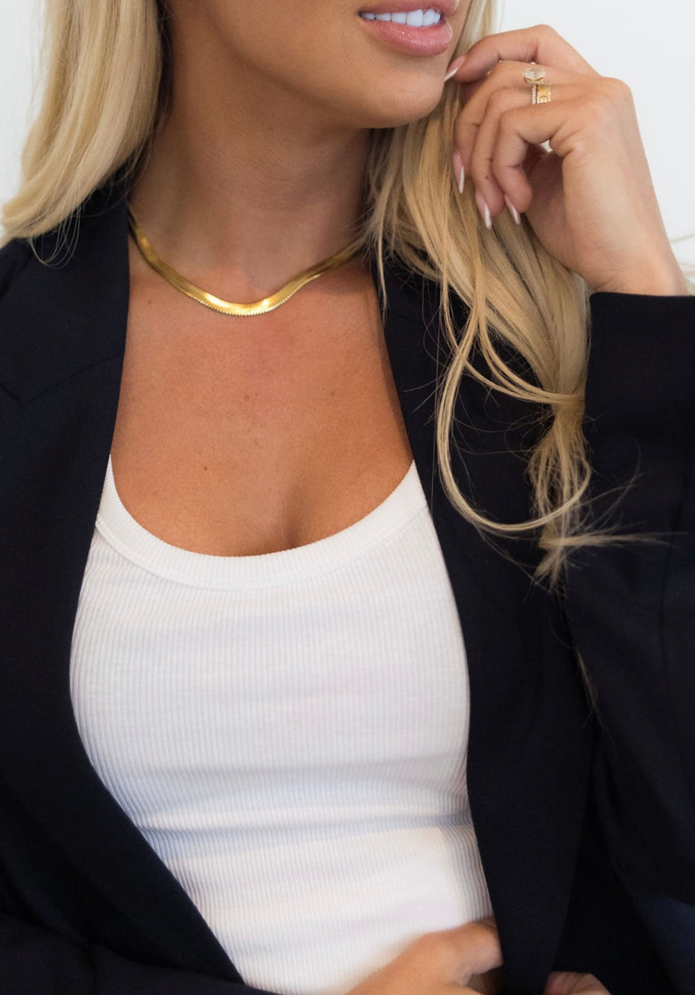HERRINGBONE NECKLACE-Necklace-Chansuttpearls-Shop with Bloom West Boutique, Women's Fashion Boutique, Located in Houma, Louisiana