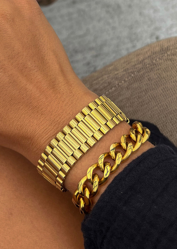 THICK GOLD WATCH BAND-WATCH BAND-Chansuttpearls-Shop with Bloom West Boutique, Women&