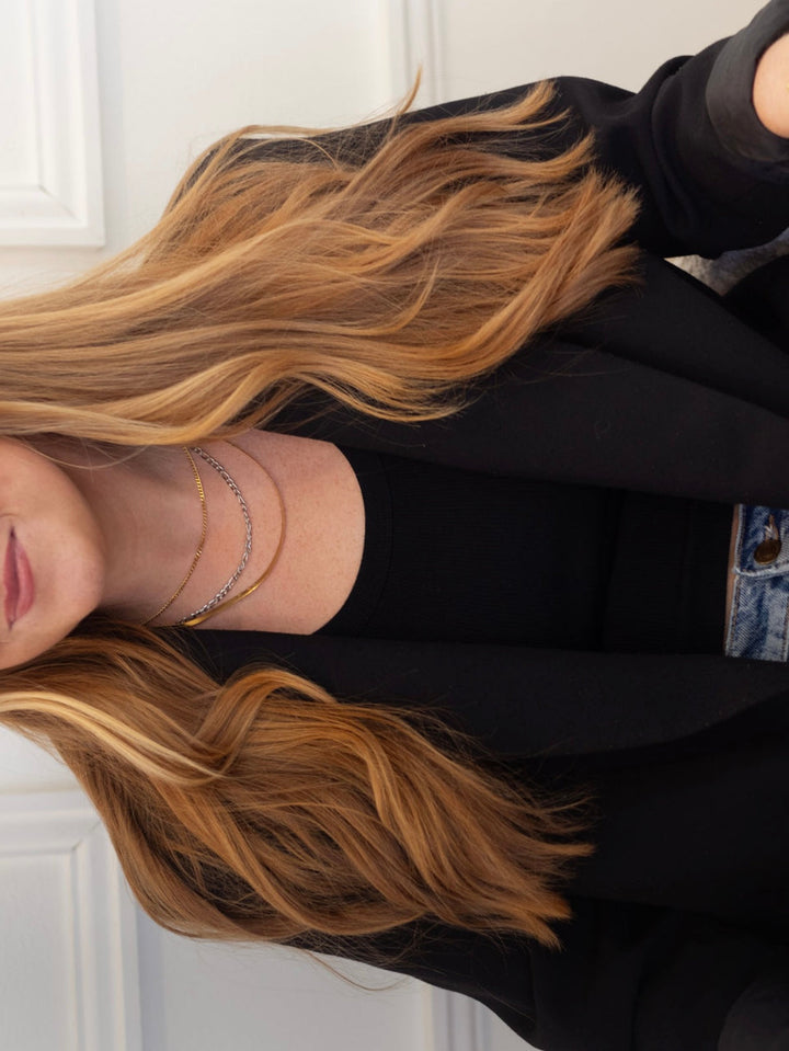 TWO TONED LAYERED NECKLACE-Chansuttpearls-Shop with Bloom West Boutique, Women&