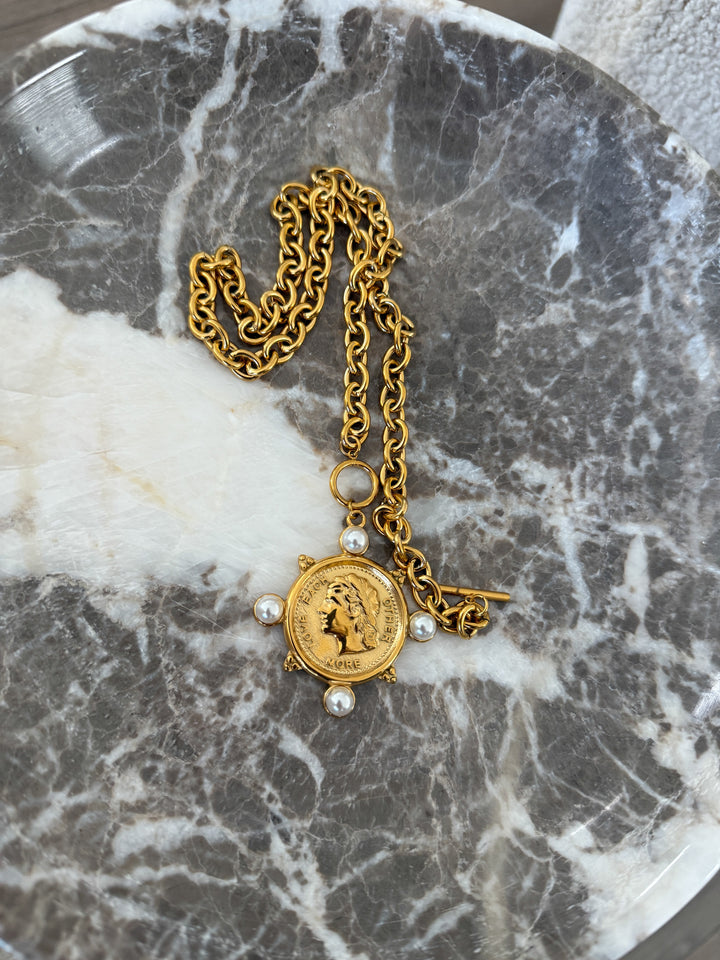 PEARL COIN NECKLACE-Chansuttpearls-Shop with Bloom West Boutique, Women&