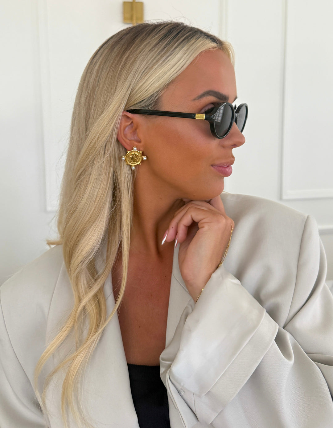 PEARL COIN EARRINGS-Chansuttpearls-Shop with Bloom West Boutique, Women&