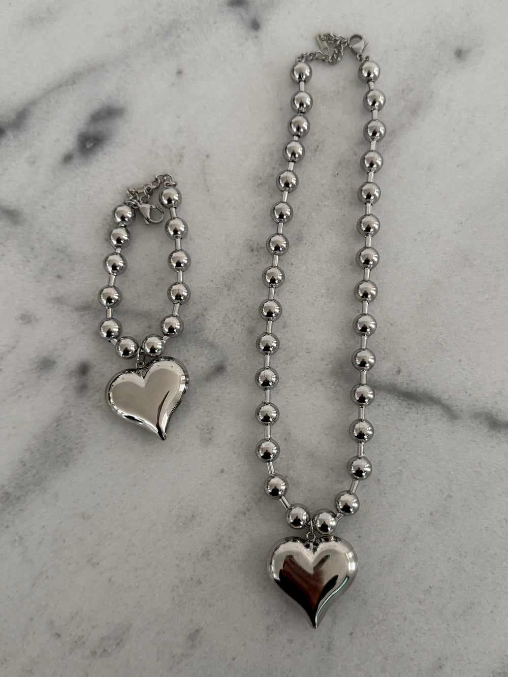 SILVER BUBBLE HEART BRACELET-Chansuttpearls-Shop with Bloom West Boutique, Women's Fashion Boutique, Located in Houma, Louisiana