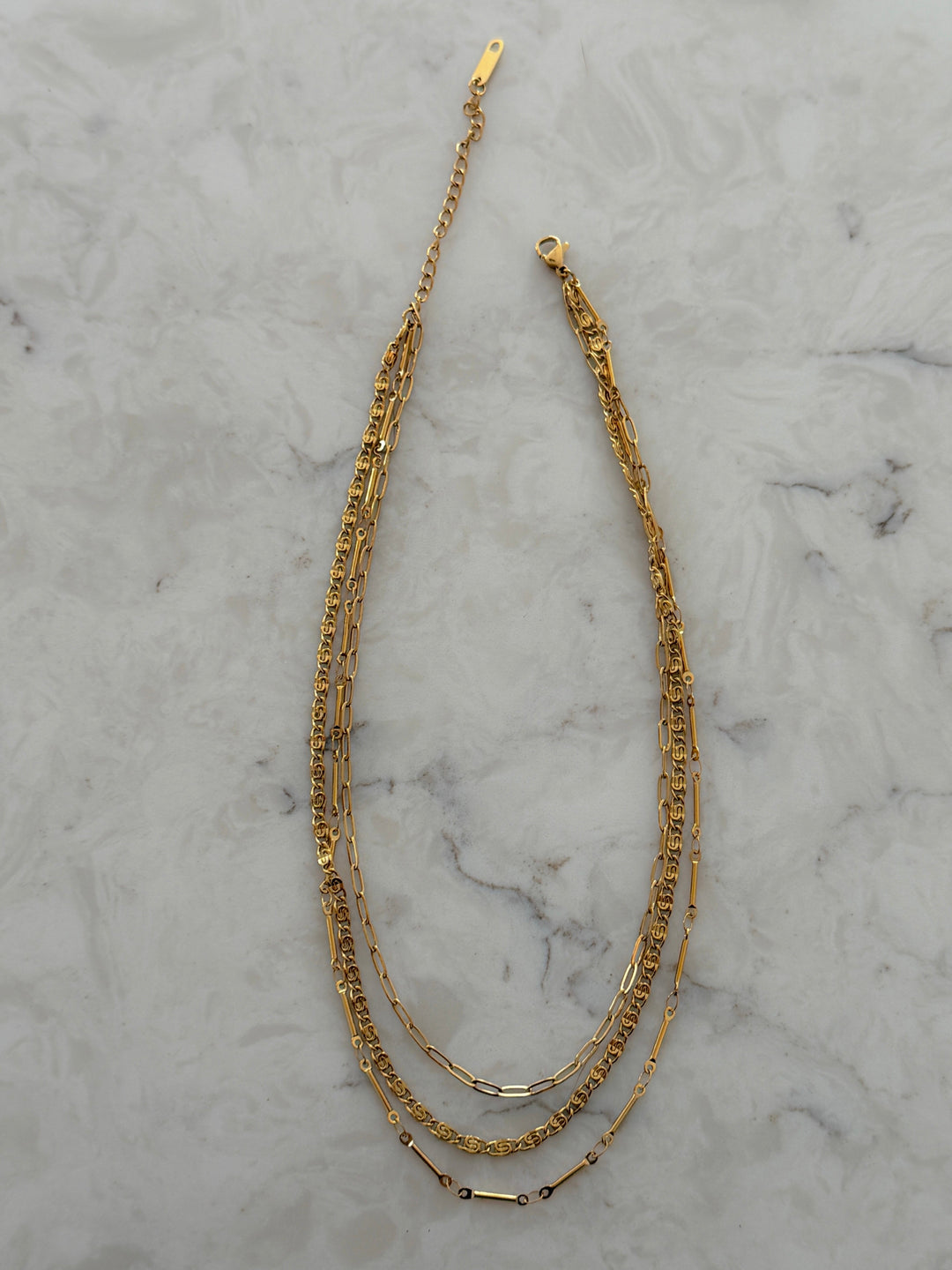 TRIPLE LAYERED NECKLACE-Chansuttpearls-Shop with Bloom West Boutique, Women&