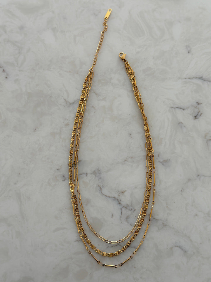 TRIPLE LAYERED NECKLACE-Chansuttpearls-Shop with Bloom West Boutique, Women&