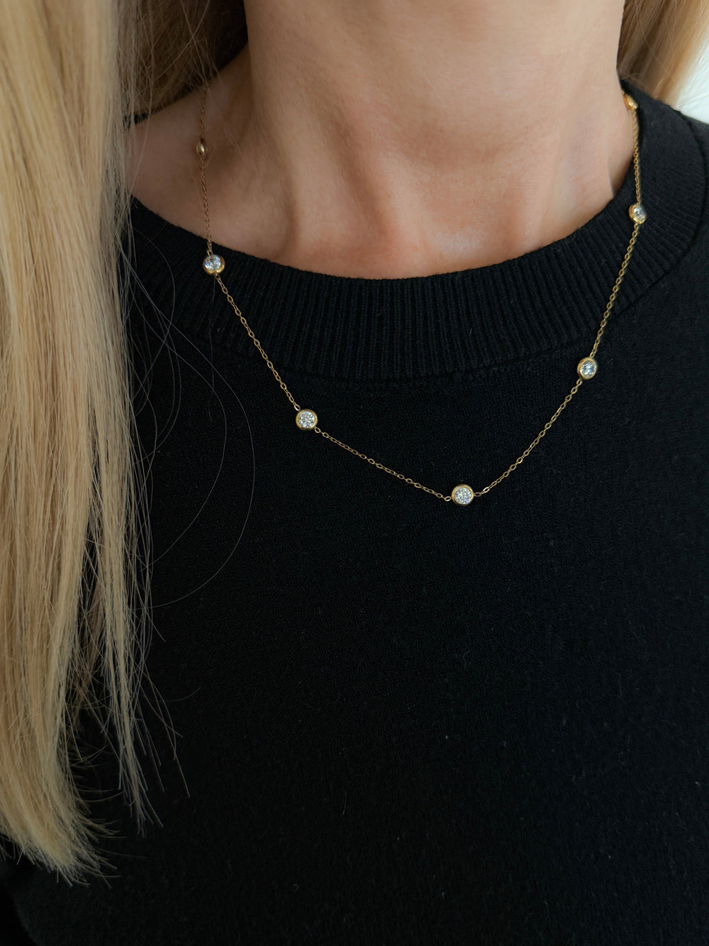 DAINTY DIAMOND NECKLACE-Chansuttpearls-Shop with Bloom West Boutique, Women's Fashion Boutique, Located in Houma, Louisiana