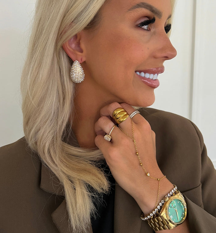 LUXE LAUREN EARRINGS-Chansuttpearls-Shop with Bloom West Boutique, Women&