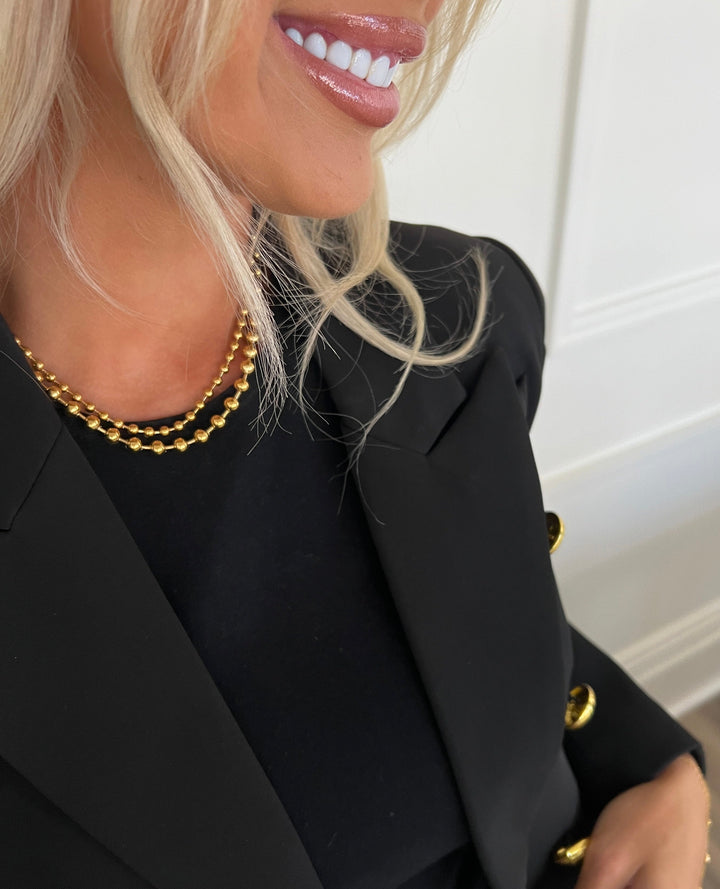 XL GOLD BEADED NECKLACE-Chansuttpearls-Shop with Bloom West Boutique, Women&