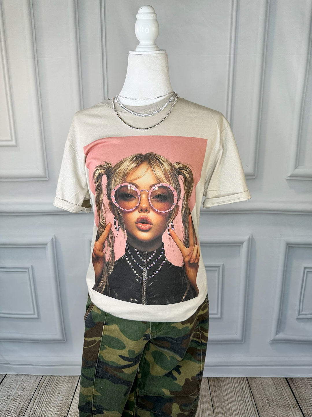 Snarky Girl Pigtails Tee