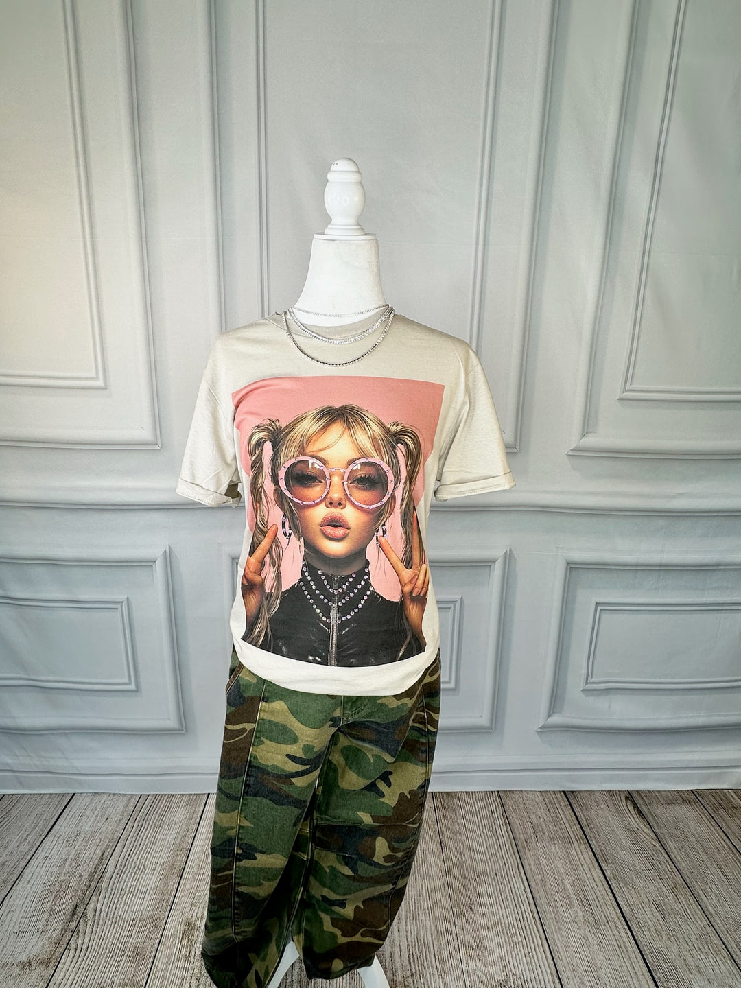 Snarky Girl Pigtails Tee