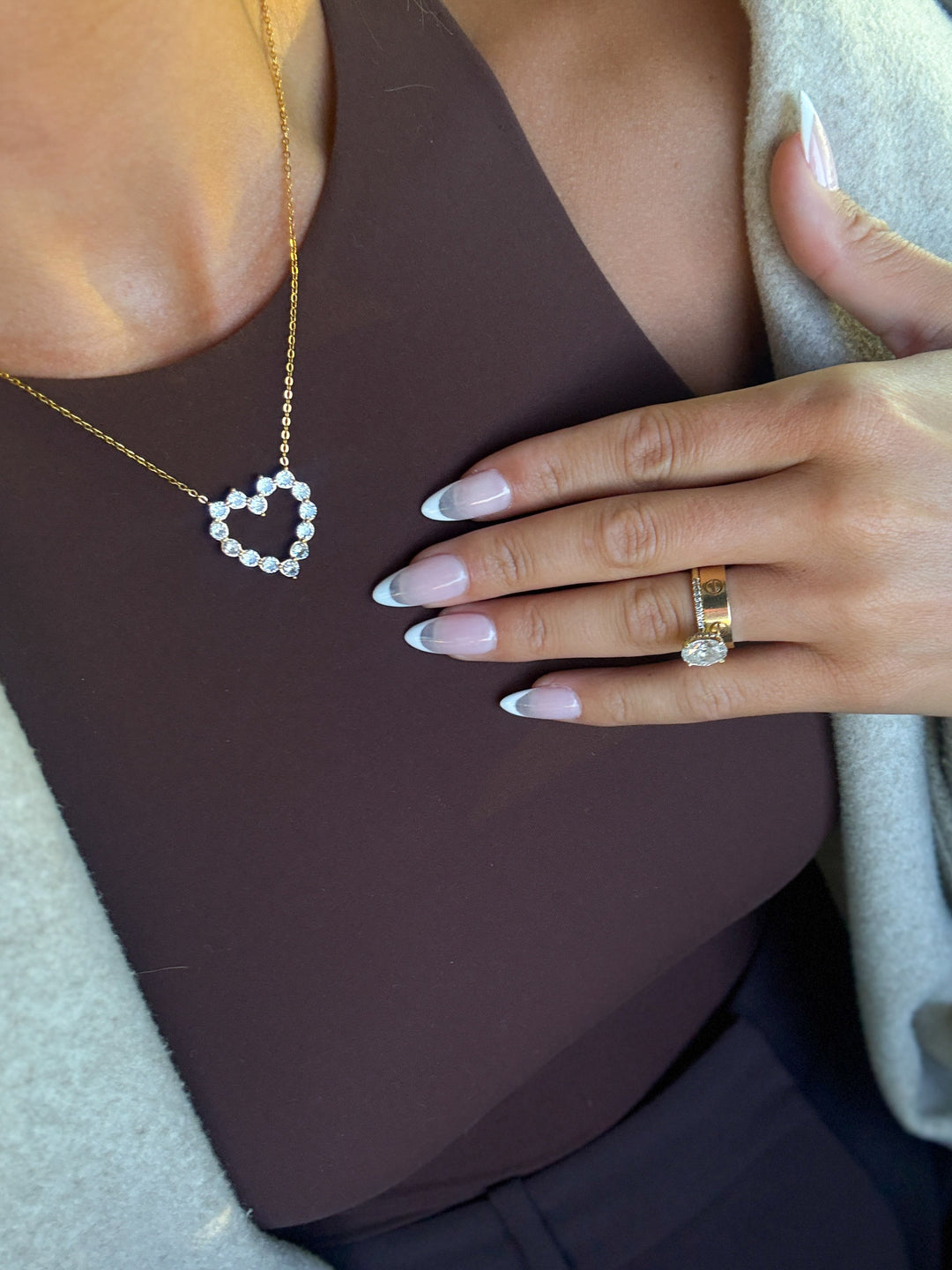 DIAMOND HEART NECKLACE-Chansuttpearls-Shop with Bloom West Boutique, Women&