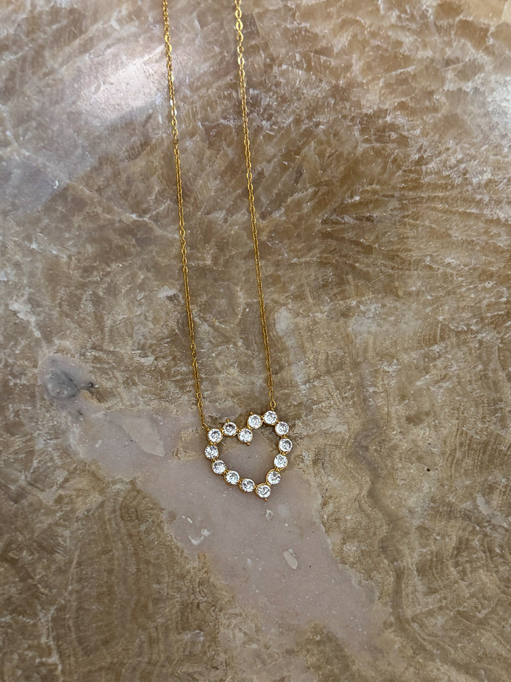 DIAMOND HEART NECKLACE-Chansuttpearls-Shop with Bloom West Boutique, Women&