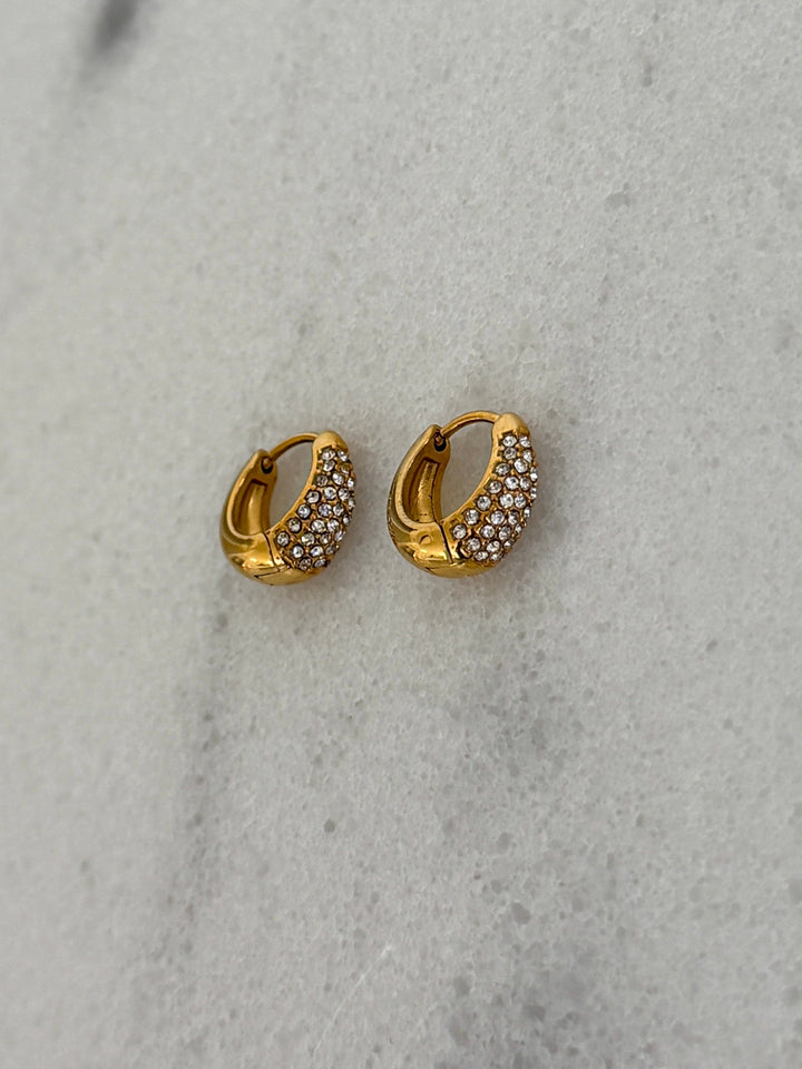 DAINTY DIAMOND HUGGIES-Chansuttpearls-Shop with Bloom West Boutique, Women&