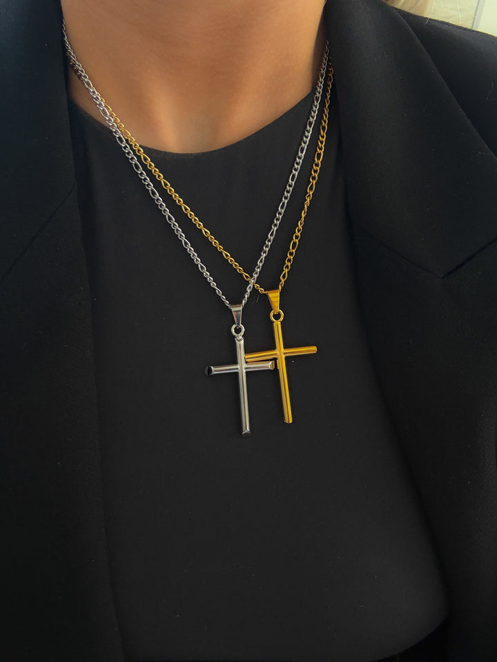 LARGE CROSS NECKLACE-Chansuttpearls-Shop with Bloom West Boutique, Women&