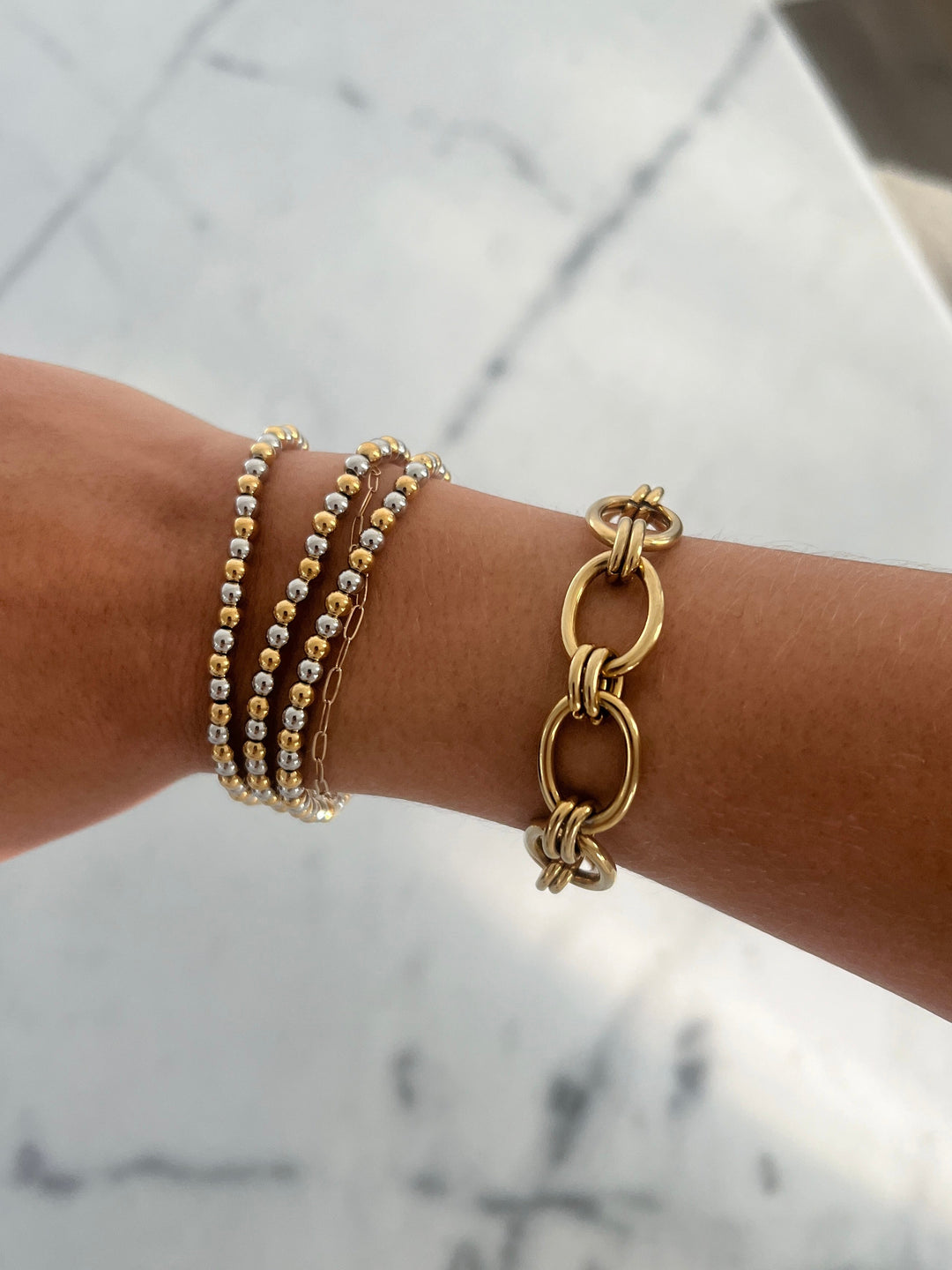 TWO TONED BEADED BRACELET-Chansuttpearls-Shop with Bloom West Boutique, Women&