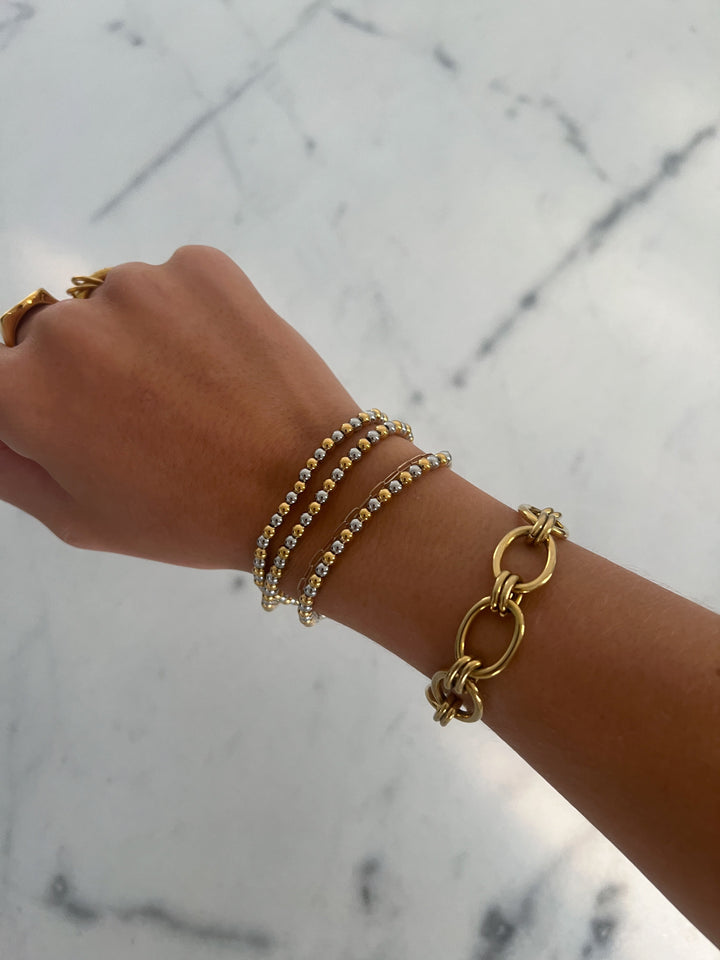 TWO TONED BEADED BRACELET-Chansuttpearls-Shop with Bloom West Boutique, Women&