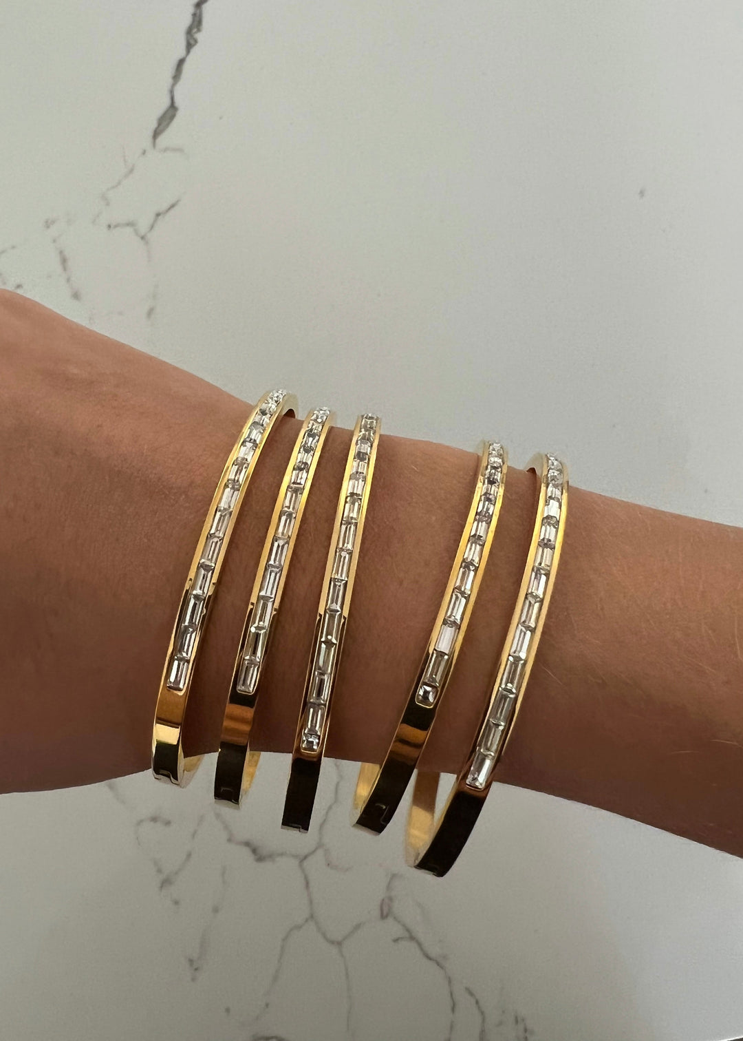 THE DAINTY DIAMOND BANGLE-Bracelet-Chansuttpearls-Shop with Bloom West Boutique, Women&
