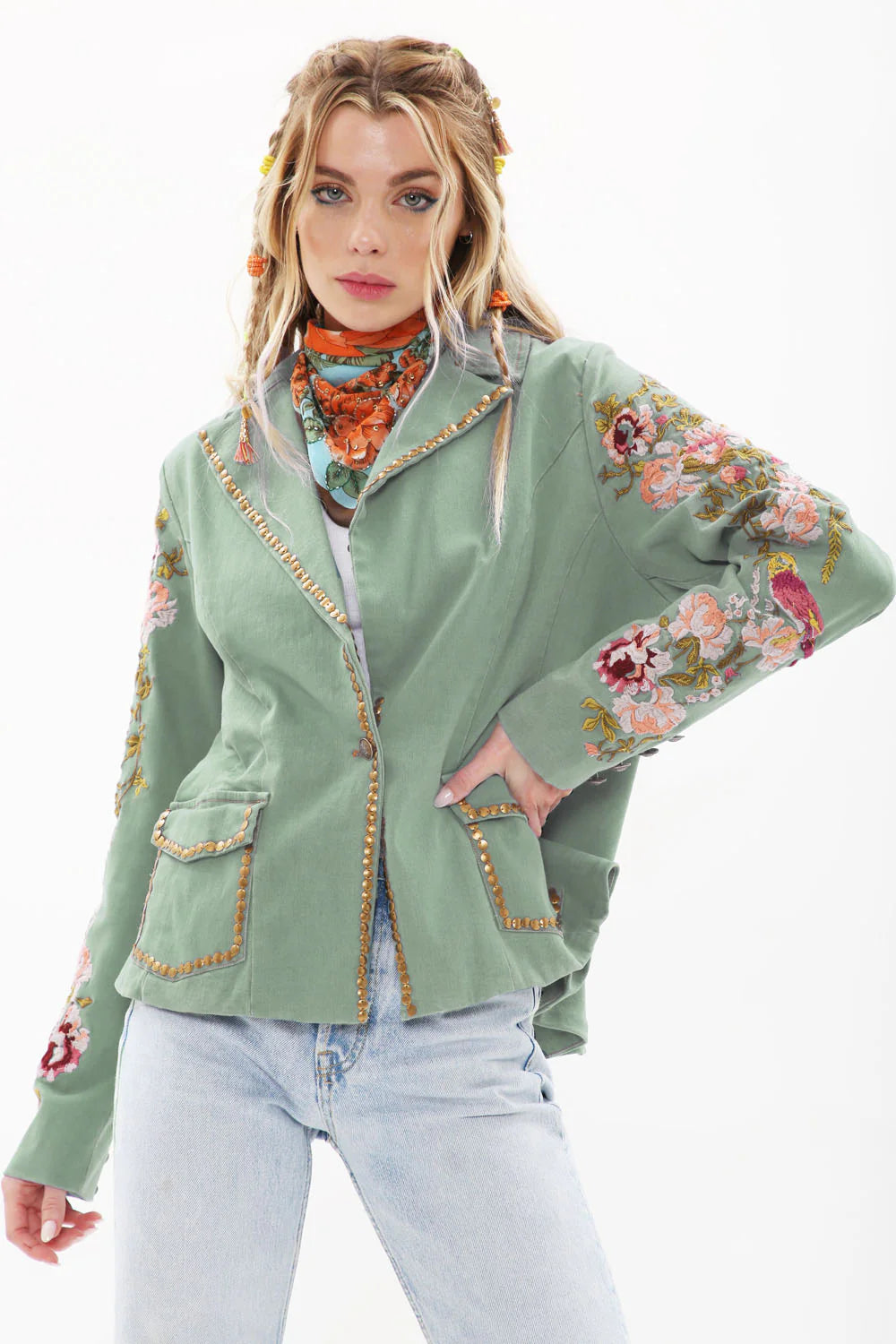 Time to shine Blazer-Tops-Aratta-Shop with Bloom West Boutique, Women's Fashion Boutique, Located in Houma, Louisiana
