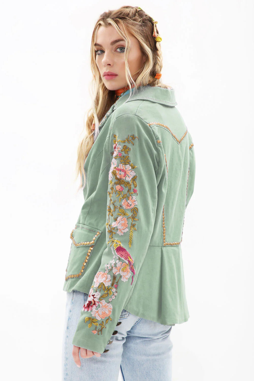 Time to shine Blazer-Tops-Aratta-Shop with Bloom West Boutique, Women's Fashion Boutique, Located in Houma, Louisiana