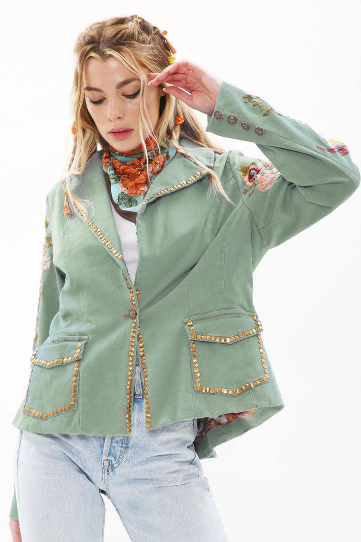 Time to shine Blazer-Tops-Aratta-Shop with Bloom West Boutique, Women's Fashion Boutique, Located in Houma, Louisiana