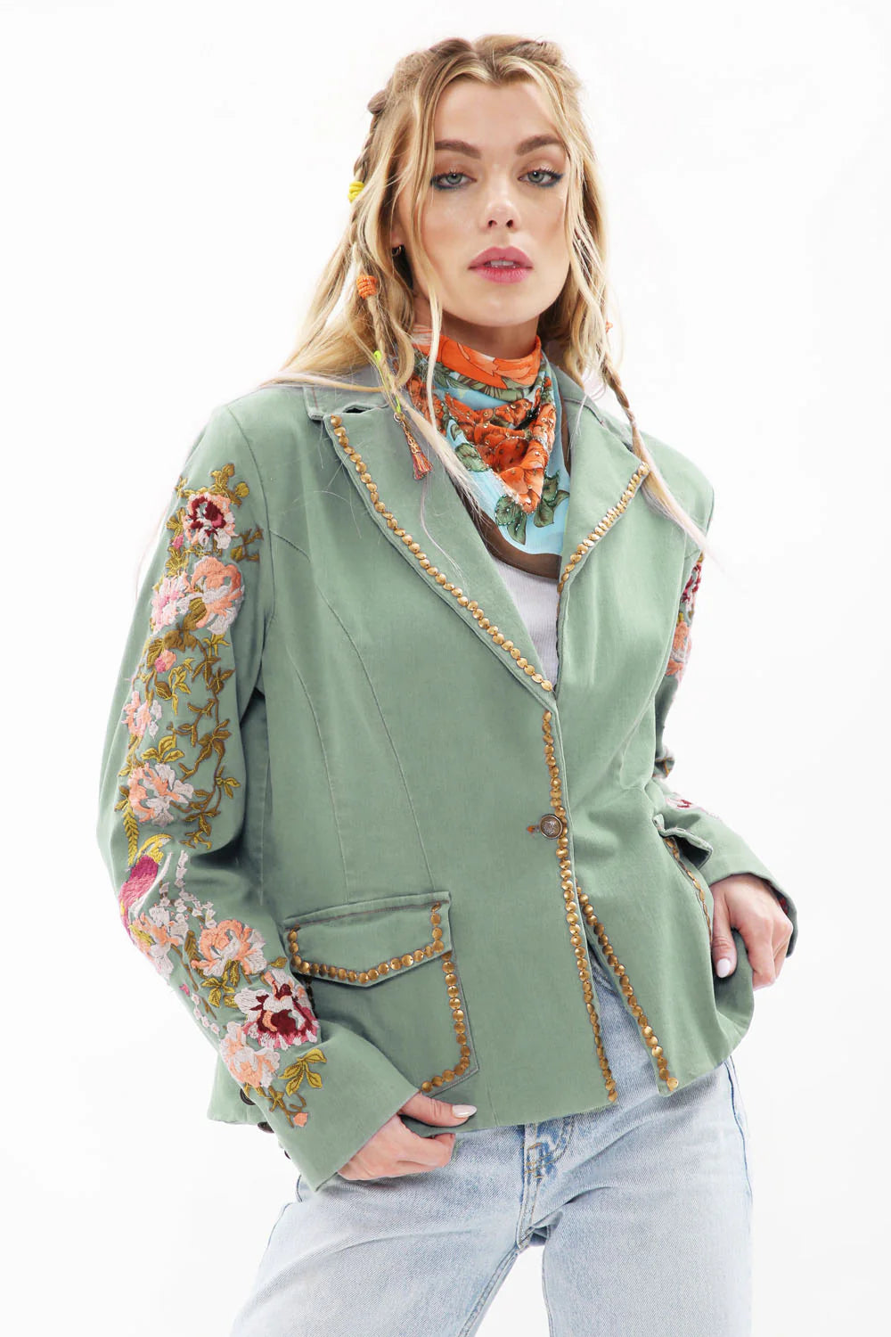 Time to shine Blazer-Tops-Aratta-Shop with Bloom West Boutique, Women's Fashion Boutique, Located in Houma, Louisiana