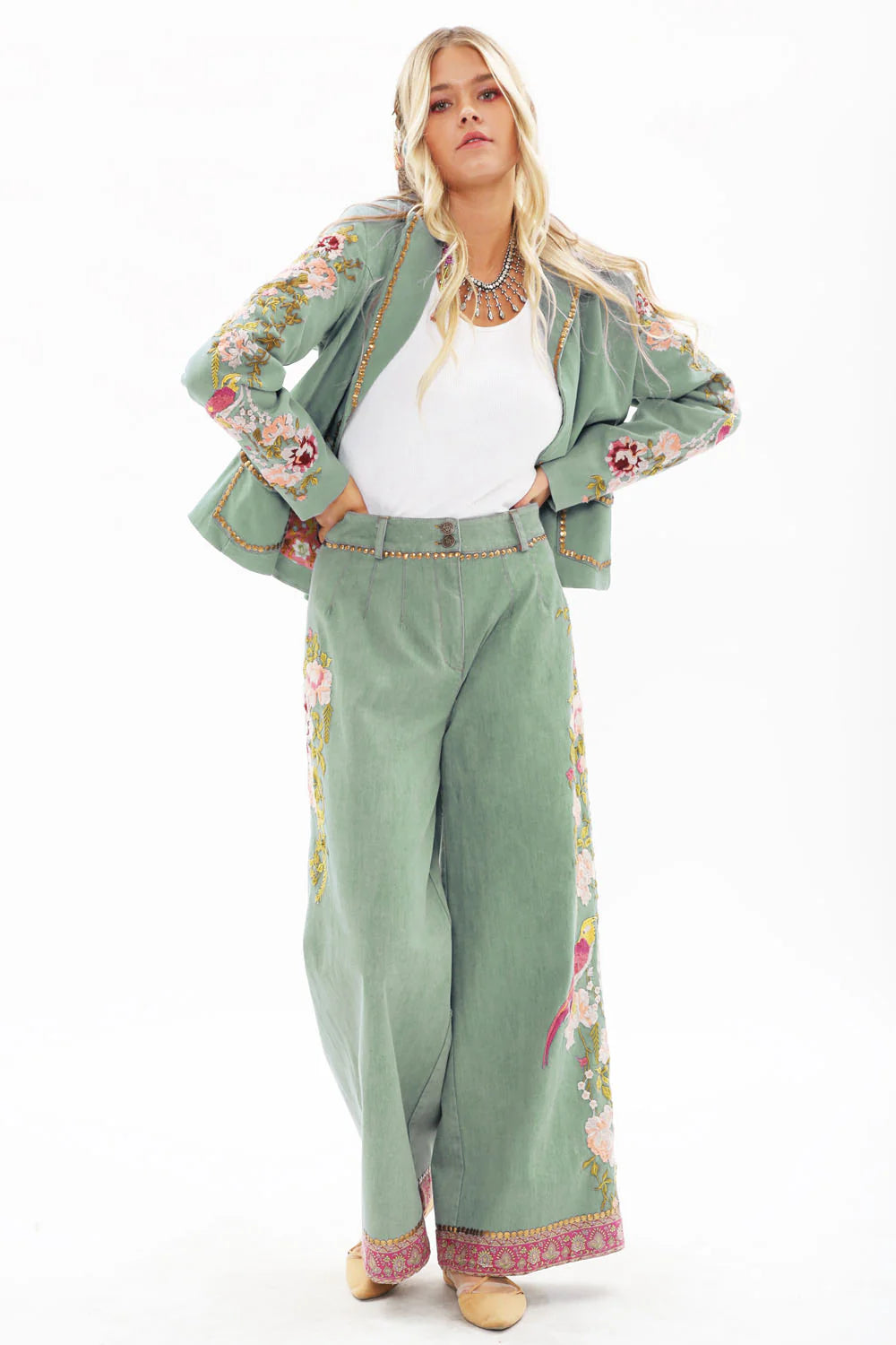 Time to Shine Denim Pants-Pants-Aratta-Shop with Bloom West Boutique, Women's Fashion Boutique, Located in Houma, Louisiana