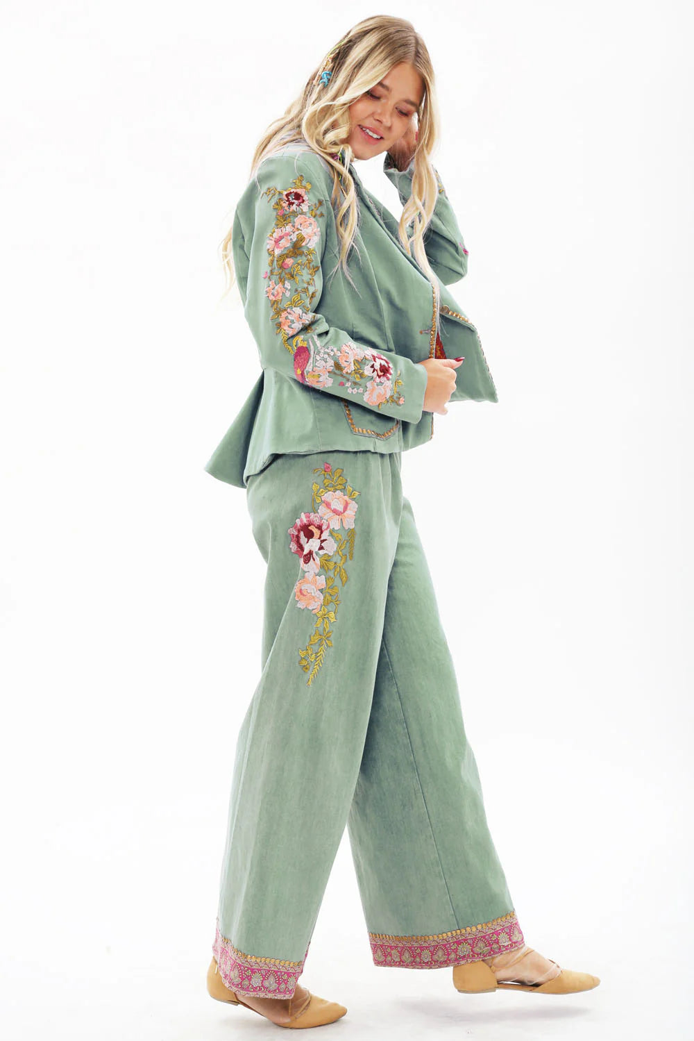 Time to Shine Denim Pants-Pants-Aratta-Shop with Bloom West Boutique, Women's Fashion Boutique, Located in Houma, Louisiana