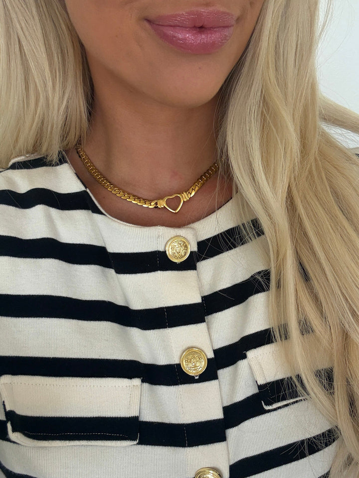 SMALL OPEN HEART NECKLACE-Chansuttpearls-Shop with Bloom West Boutique, Women&