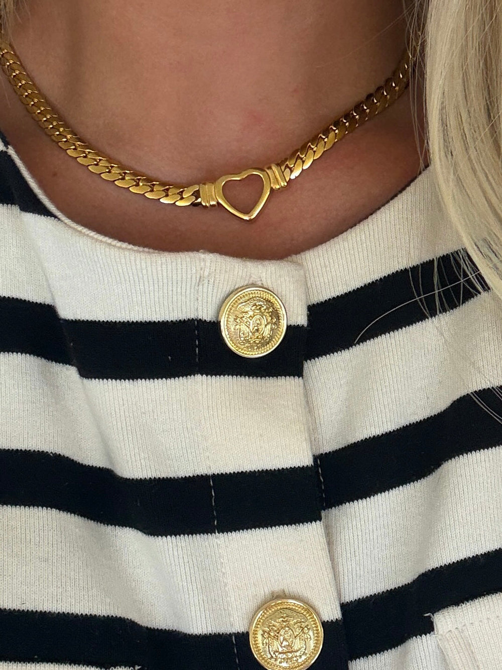 SMALL OPEN HEART NECKLACE-Chansuttpearls-Shop with Bloom West Boutique, Women's Fashion Boutique, Located in Houma, Louisiana