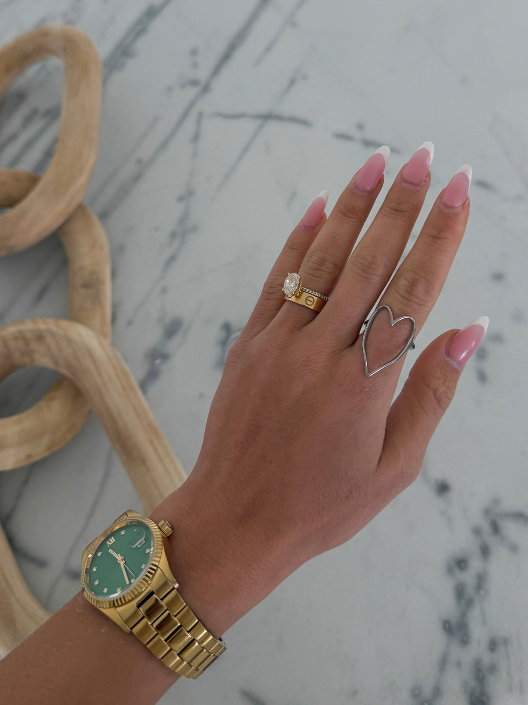 SILVER HEART RING-Chansuttpearls-Shop with Bloom West Boutique, Women&