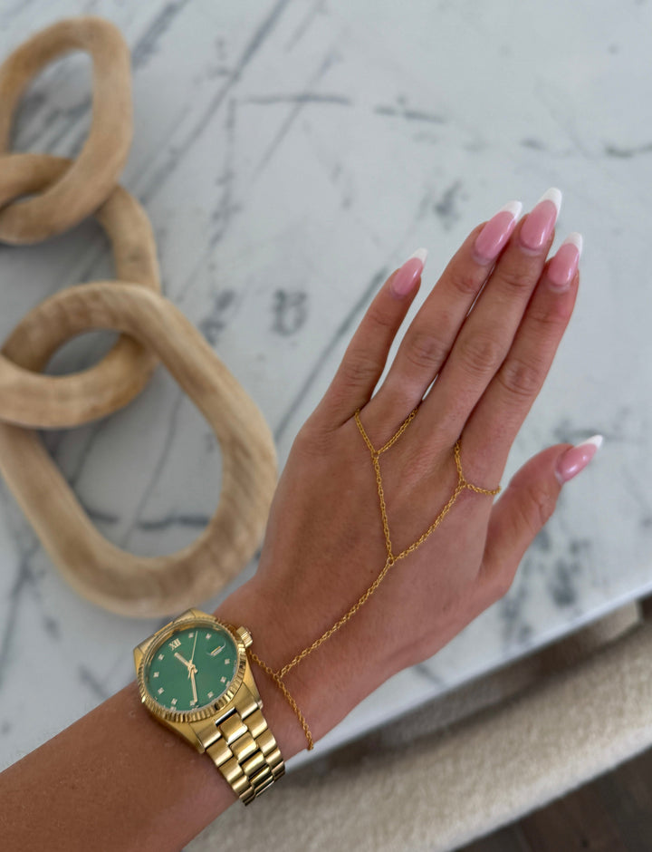 DOUBLE HAND CHAIN-Chansuttpearls-Shop with Bloom West Boutique, Women&