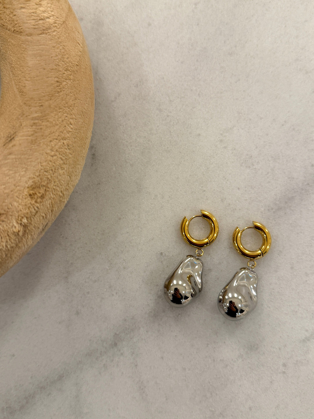 TWO TONED SADIE EARRINGS-Chansuttpearls-Shop with Bloom West Boutique, Women&