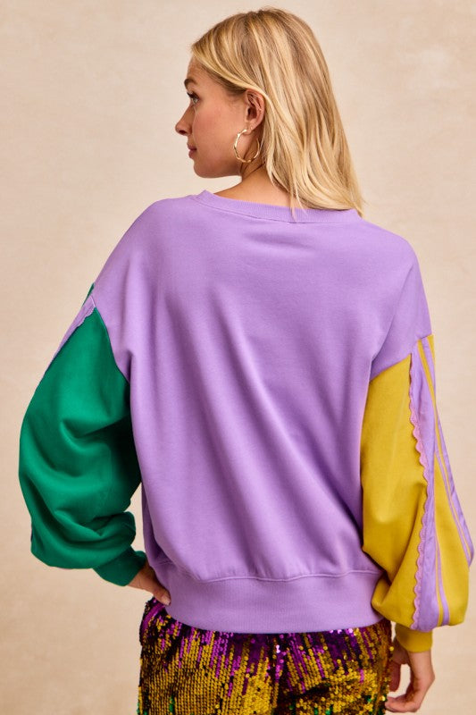 Krewe of Mardi Gras Top PREORDER-Tops-Bibi-Shop with Bloom West Boutique, Women's Fashion Boutique, Located in Houma, Louisiana