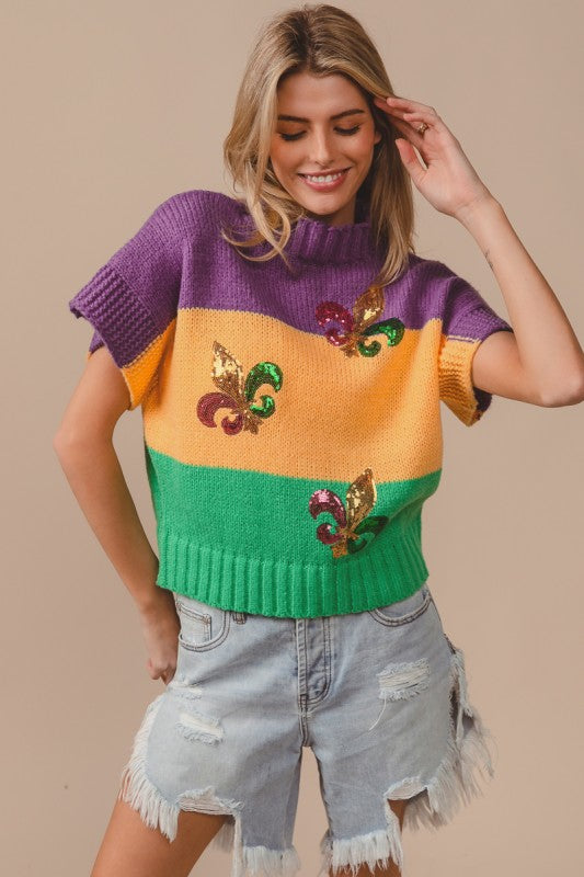 Krewe of Hyacinthians Top Preorder-Tops-Bibi-Shop with Bloom West Boutique, Women's Fashion Boutique, Located in Houma, Louisiana