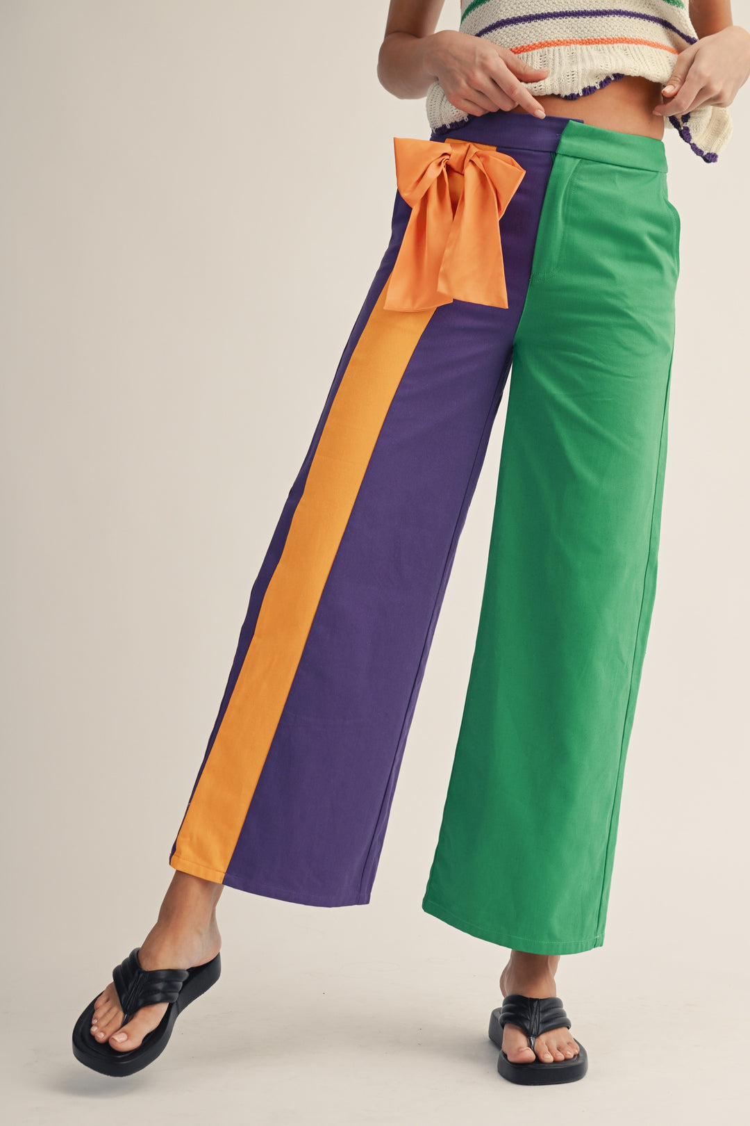 Krewe of Nefertiti Symphony Side Bow Pants PREORDER-Pants-LovLov-Shop with Bloom West Boutique, Women's Fashion Boutique, Located in Houma, Louisiana