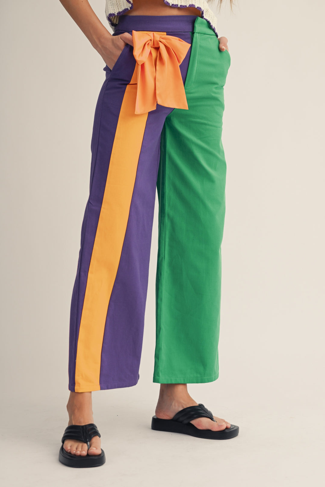Krewe of Nefertiti Symphony Side Bow Pants PREORDER-Pants-LovLov-Shop with Bloom West Boutique, Women's Fashion Boutique, Located in Houma, Louisiana
