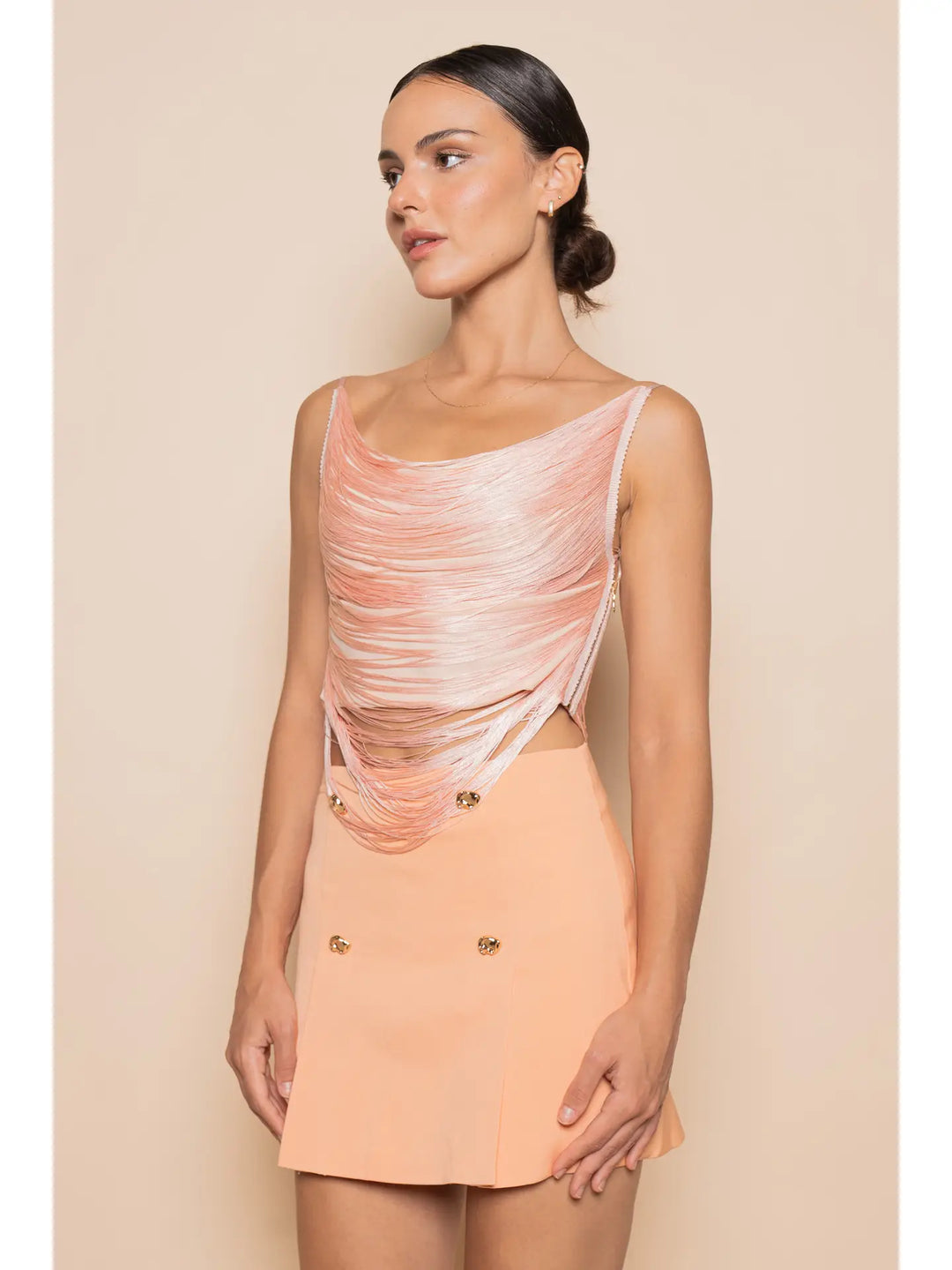 Petal Play Fringe Top-Tops-Fore Collection-Shop with Bloom West Boutique, Women's Fashion Boutique, Located in Houma, Louisiana