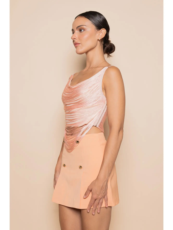 Petal Play Fringe Top-Tops-Fore Collection-Shop with Bloom West Boutique, Women's Fashion Boutique, Located in Houma, Louisiana