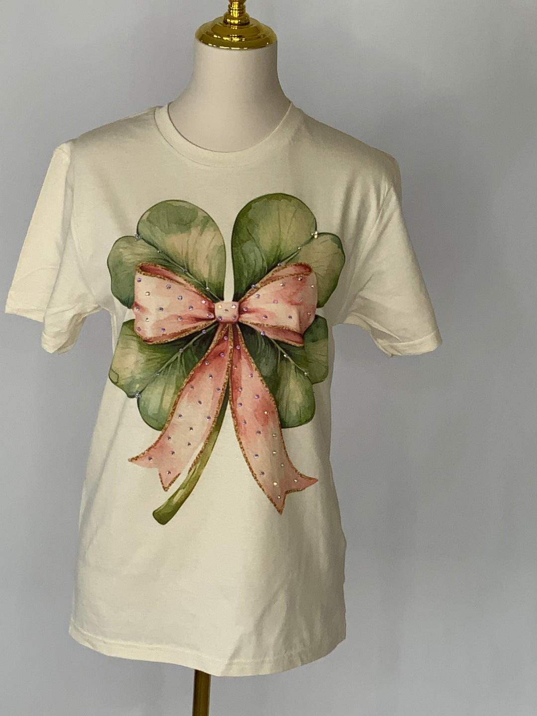 Pretty Lucky Bow Top-Tops-Star Born Design-Shop with Bloom West Boutique, Women's Fashion Boutique, Located in Houma, Louisiana