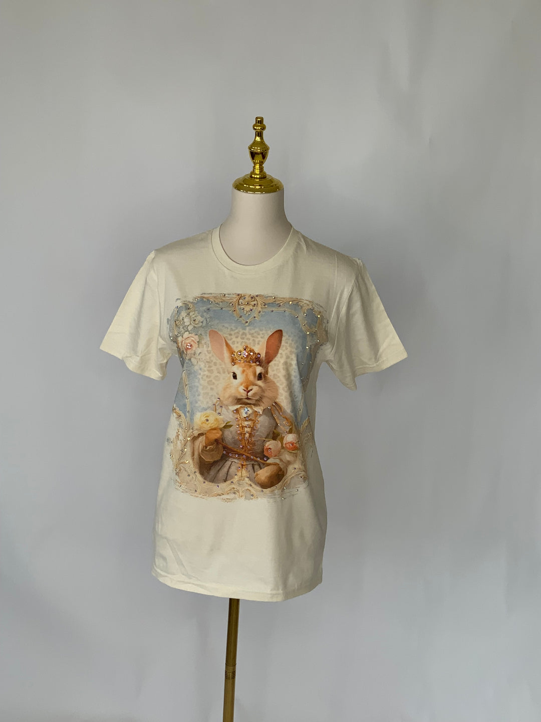 Blush Bunny Royalty Tee-Tops-Star Born Design-Shop with Bloom West Boutique, Women's Fashion Boutique, Located in Houma, Louisiana