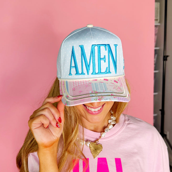 Floral Amen Hat-Hats-Poppy & Pine-Shop with Bloom West Boutique, Women's Fashion Boutique, Located in Houma, Louisiana