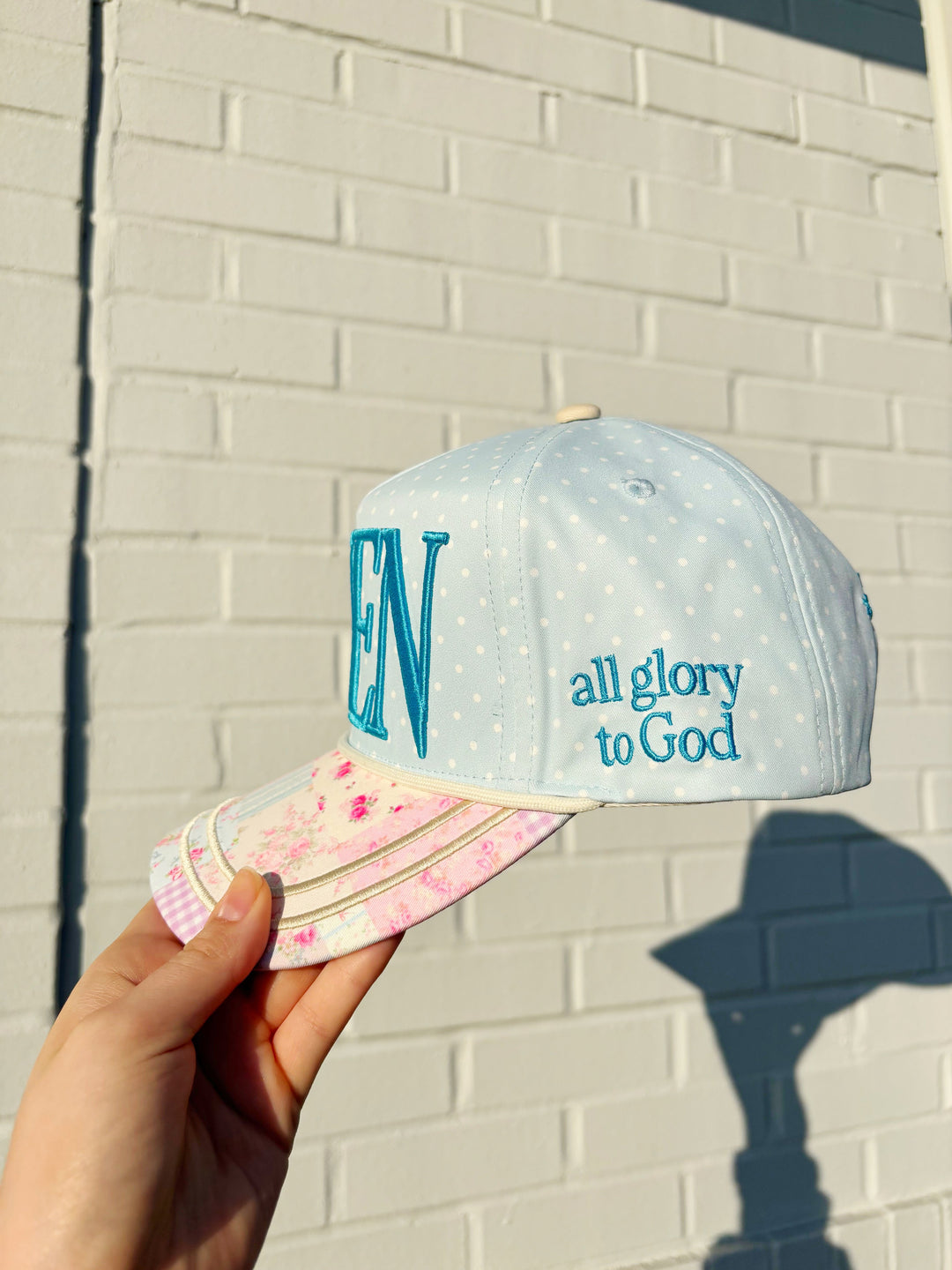 Floral Amen Hat-Hats-Poppy & Pine-Shop with Bloom West Boutique, Women's Fashion Boutique, Located in Houma, Louisiana