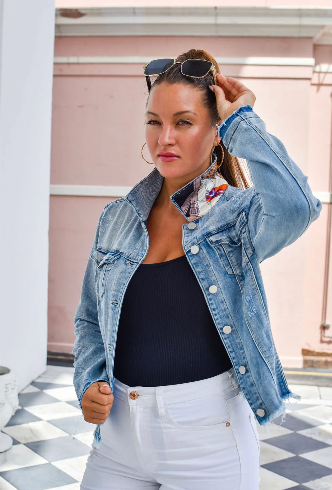 Stacey Bradley The Light Denim Jacket / Designer Horse with Straps Pre-Order