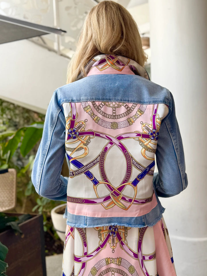 Stacey Bradley The Light Denim Jacket / Purple Stirrup Pre-Order-Denim jacket-Stacey Bradley-Shop with Bloom West Boutique, Women&