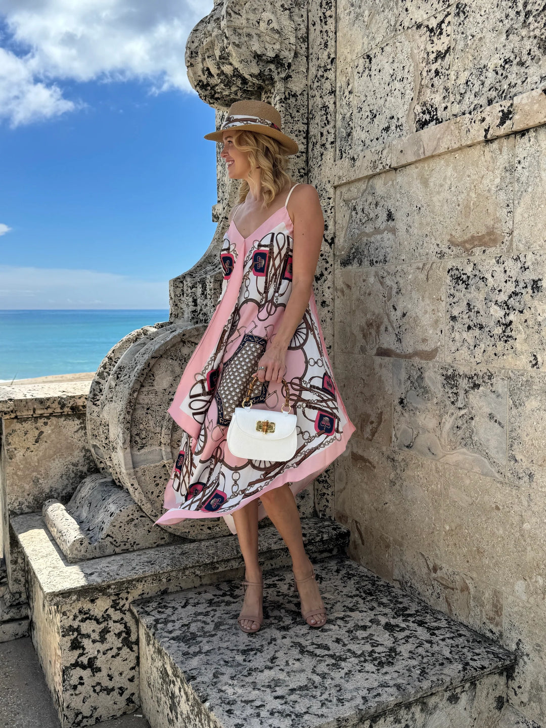 Stacey Bradley Silk Dress / Blush Bit Pre-Order-Dresses-Stacey Bradley-Shop with Bloom West Boutique, Women's Fashion Boutique, Located in Houma, Louisiana