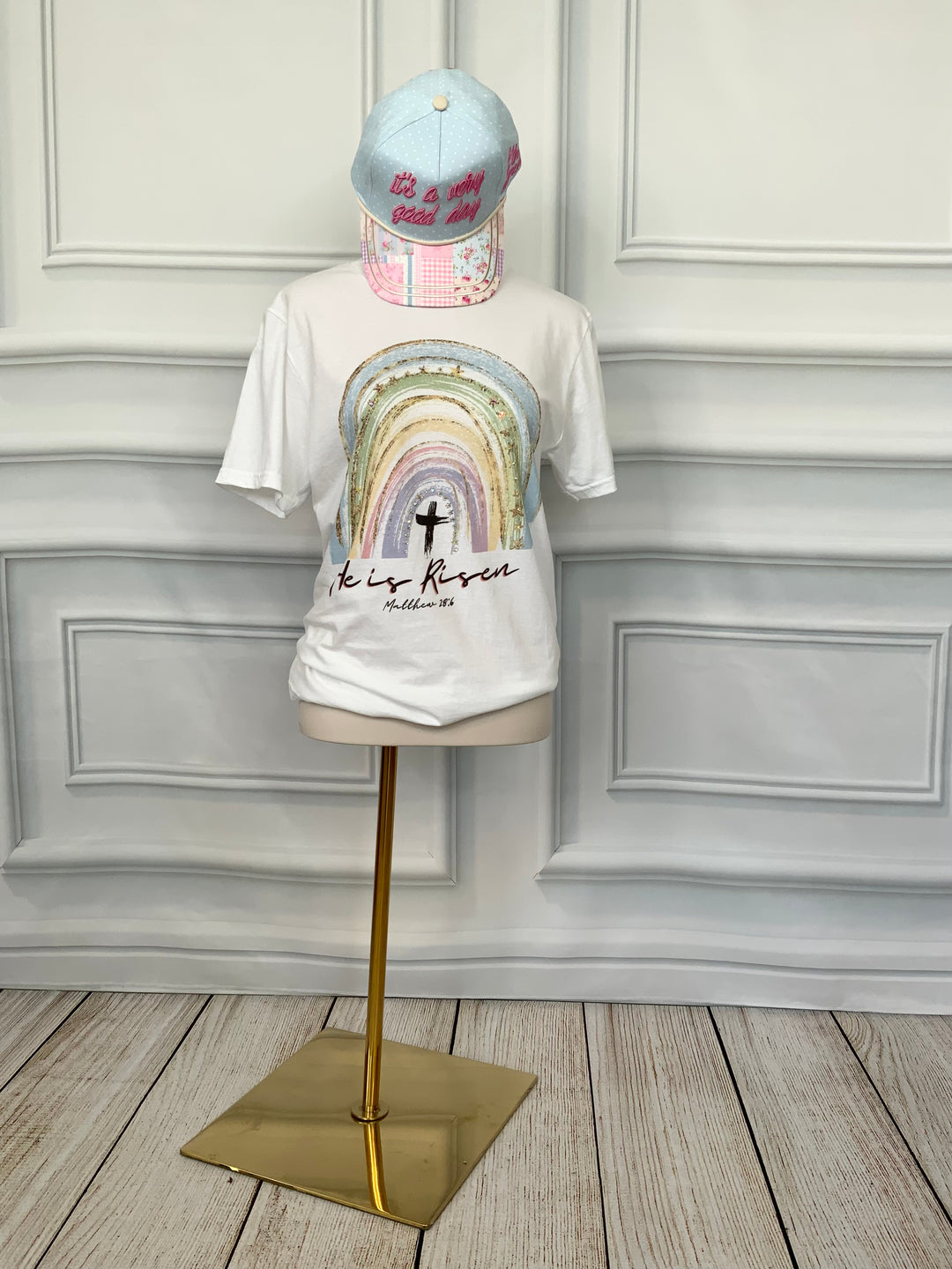 He Is Risen Sparkle Tee-Tops-J. Coons-Shop with Bloom West Boutique, Women's Fashion Boutique, Located in Houma, Louisiana