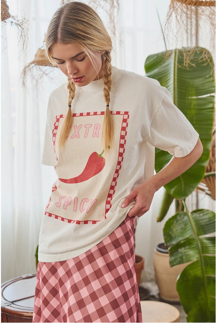 The Spicy Heiress Tee-Graphic Tees-Jade by Jane-Shop with Bloom West Boutique, Women&