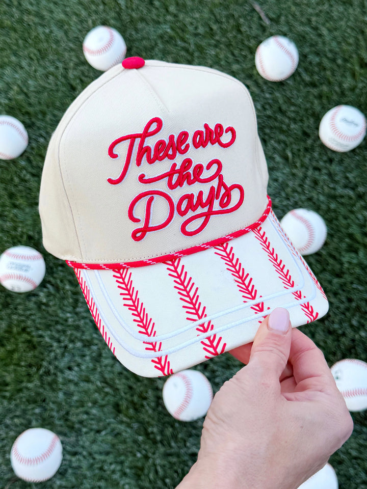 BASEBALL THESE ARE THE DAYS HAT-Hats-Poppy & Pine-Shop with Bloom West Boutique, Women's Fashion Boutique, Located in Houma, Louisiana