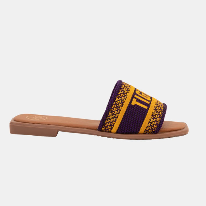 Bobbie sandals Embroidered Tigers-FLATS-MODAPASSO-Shop with Bloom West Boutique, Women's Fashion Boutique, Located in Houma, Louisiana